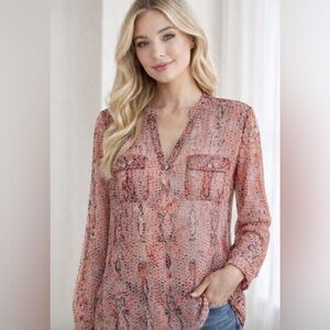 Vince Camuto sheer blouse